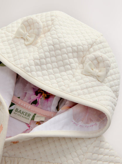 Baker by Ted Baker Lurex Quilted Hooded Jacket