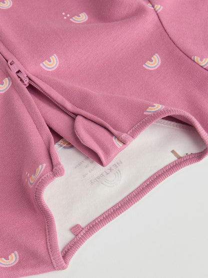 Pastel Character 3 Pack Two Way Zip Baby Sleepsuits (0mths-3yrs)