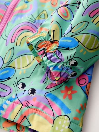 Green Character Waterproof Cagoule Jacket (6mths-7yrs)