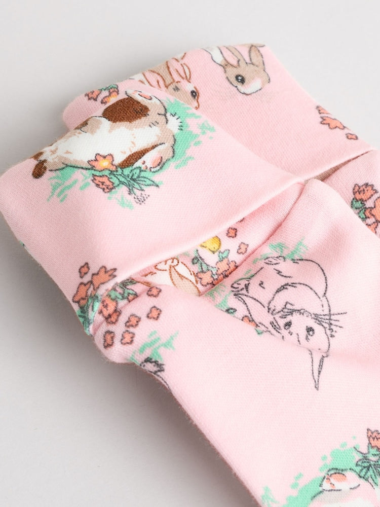 Pink/Ecru Cath Kidston Floral Baby 100% Cotton Sleepsuits 3